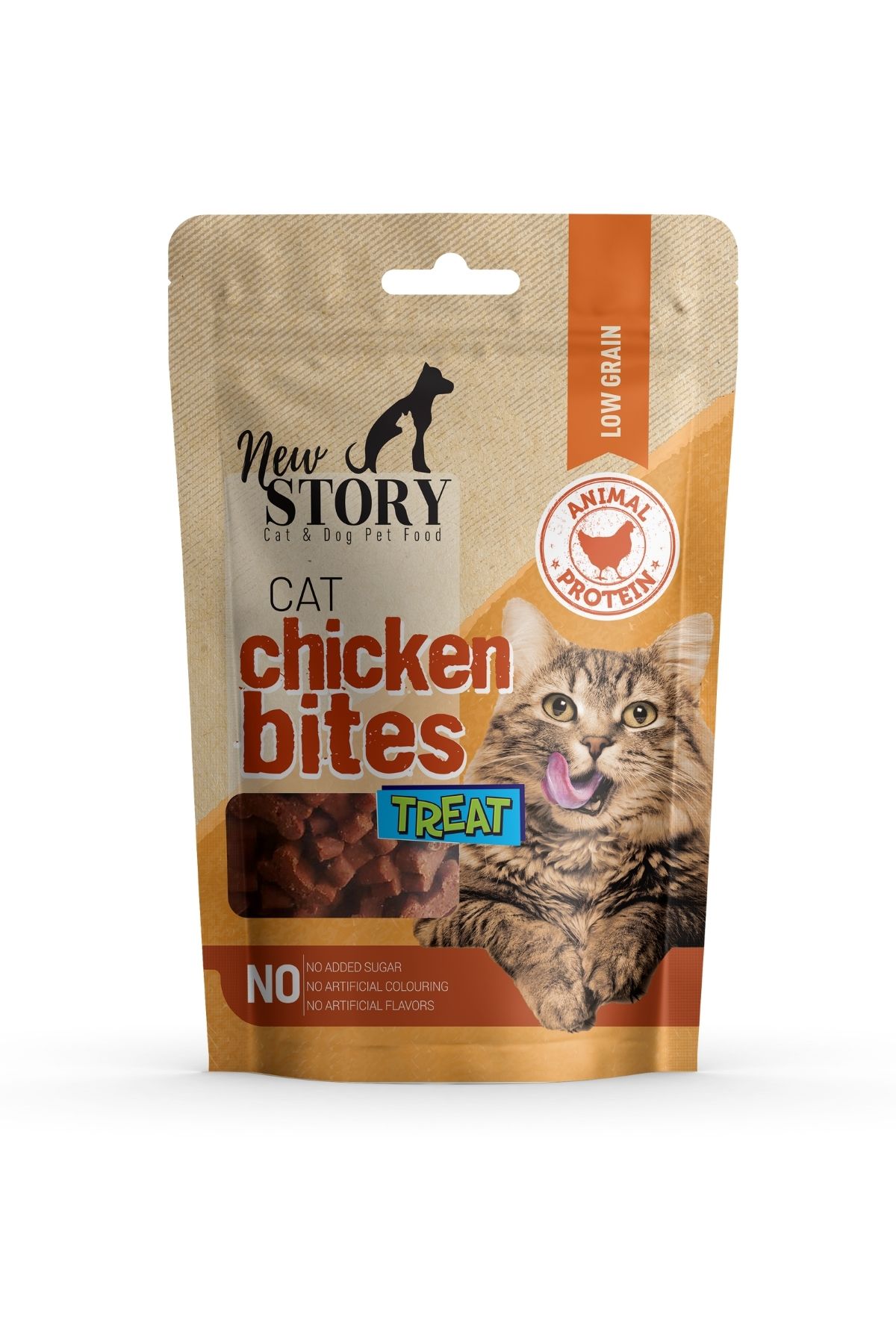 New Story Cat Chicken Bites 60 Gr. | Tavuklu Kedi Ödül Maması