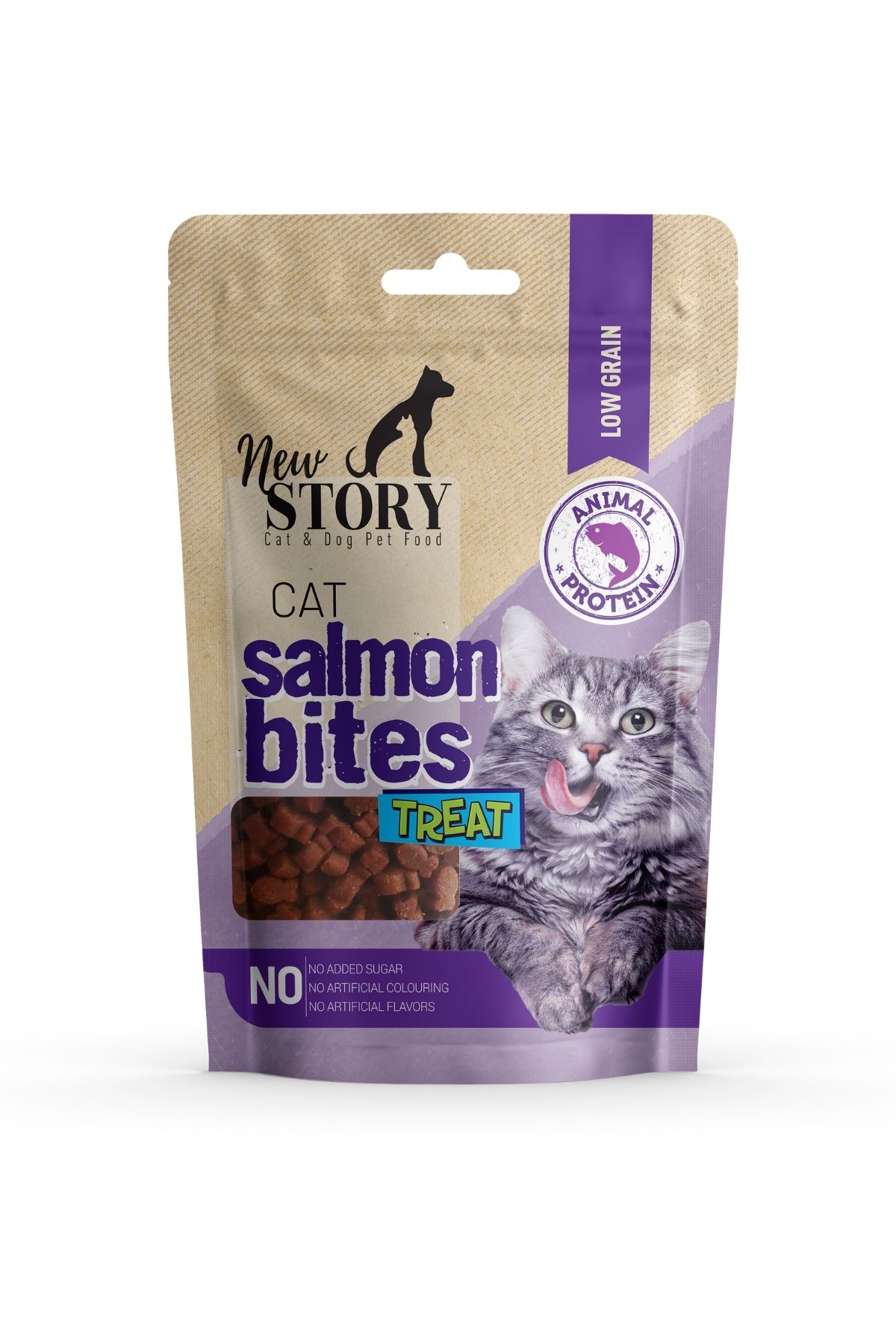 New Story Cat Salmon Bites 60 Gr. | Somonlu Kedi Ödül Maması