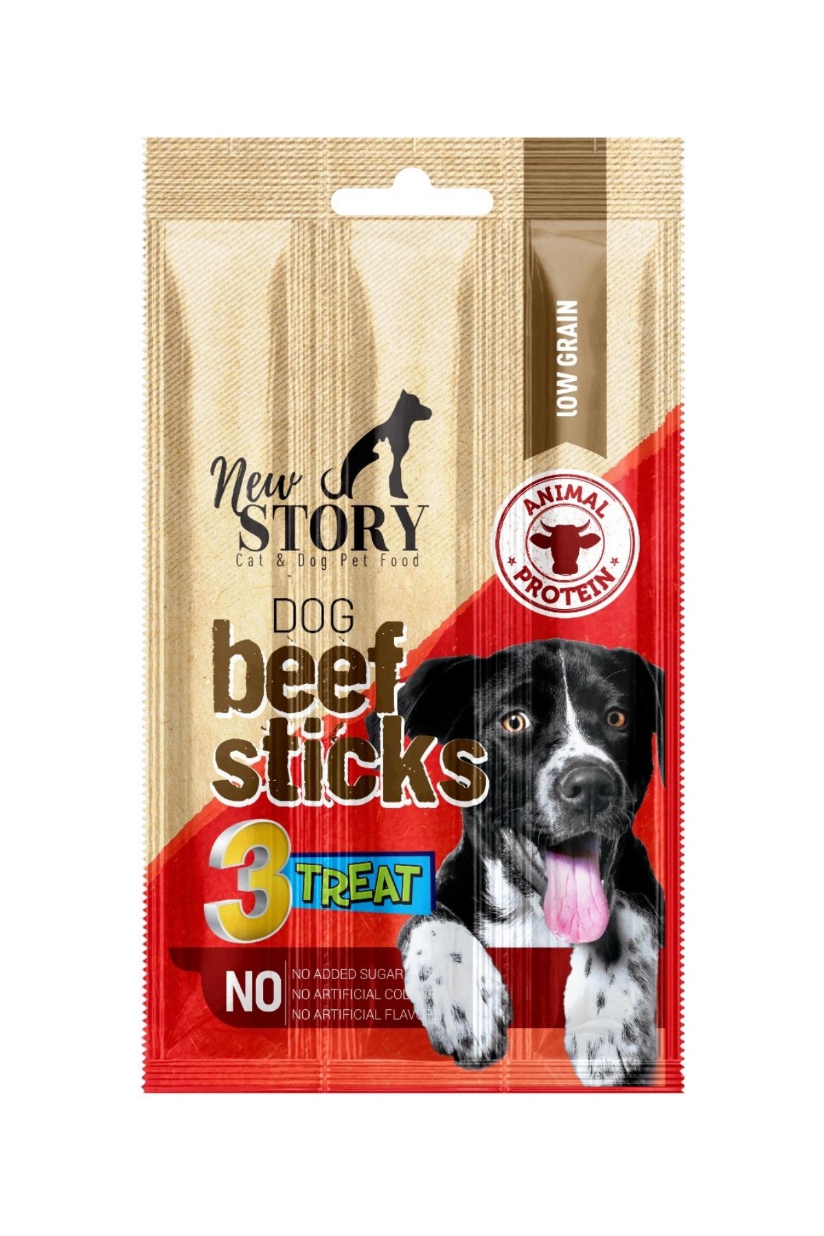 New Story Dog Beef Stick 3 x 11 Gr. | Biftekli Çubuk Kedi Ödül Maması