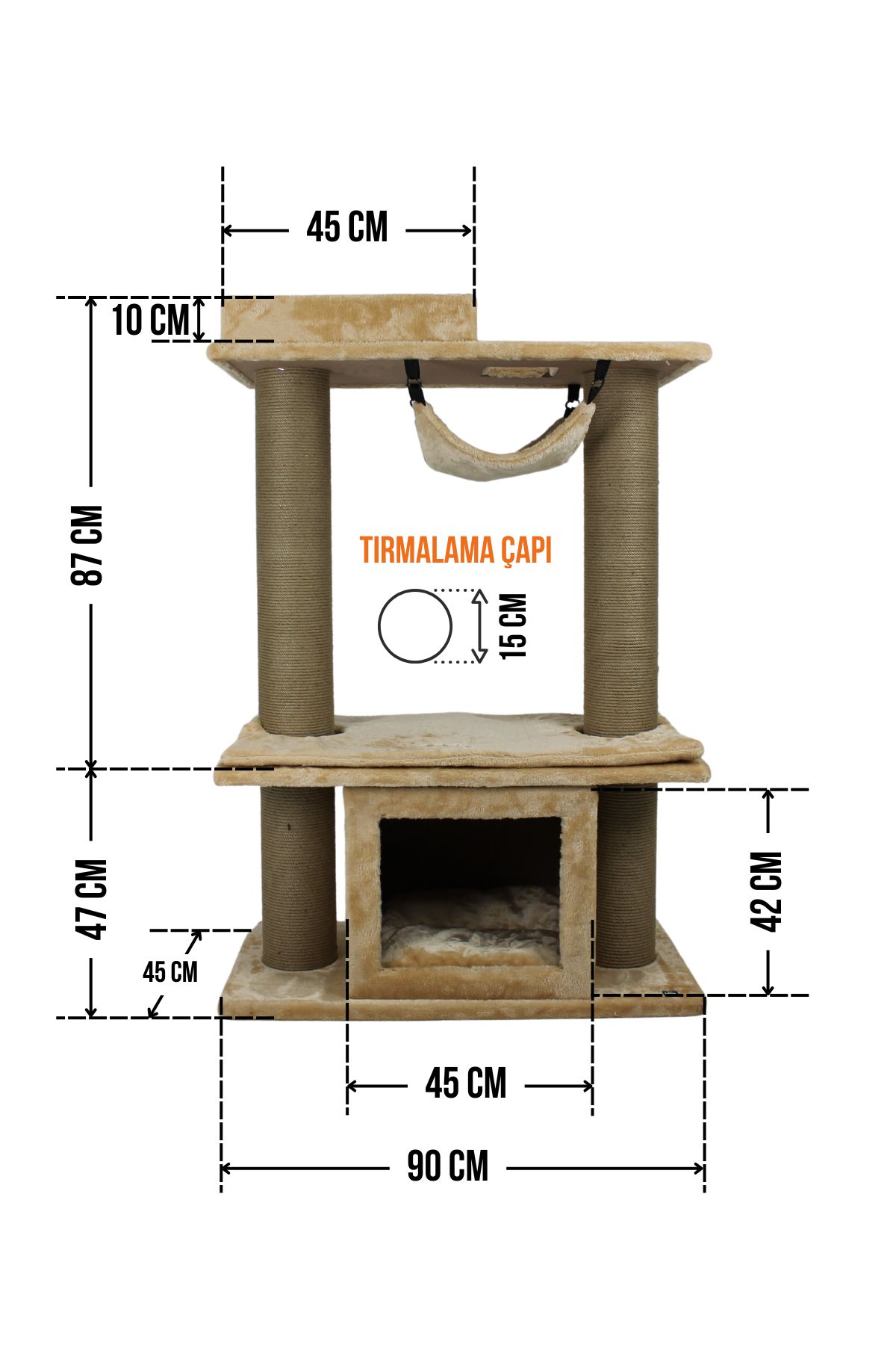 Montpellier Tırmalamalı Kedi Evi