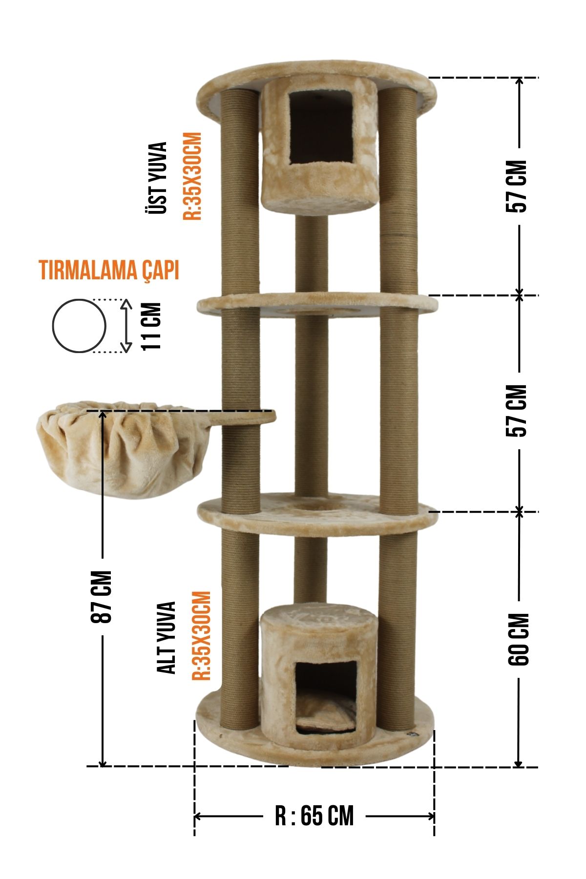 Helsinki Tırmalamalı Kedi Evi
