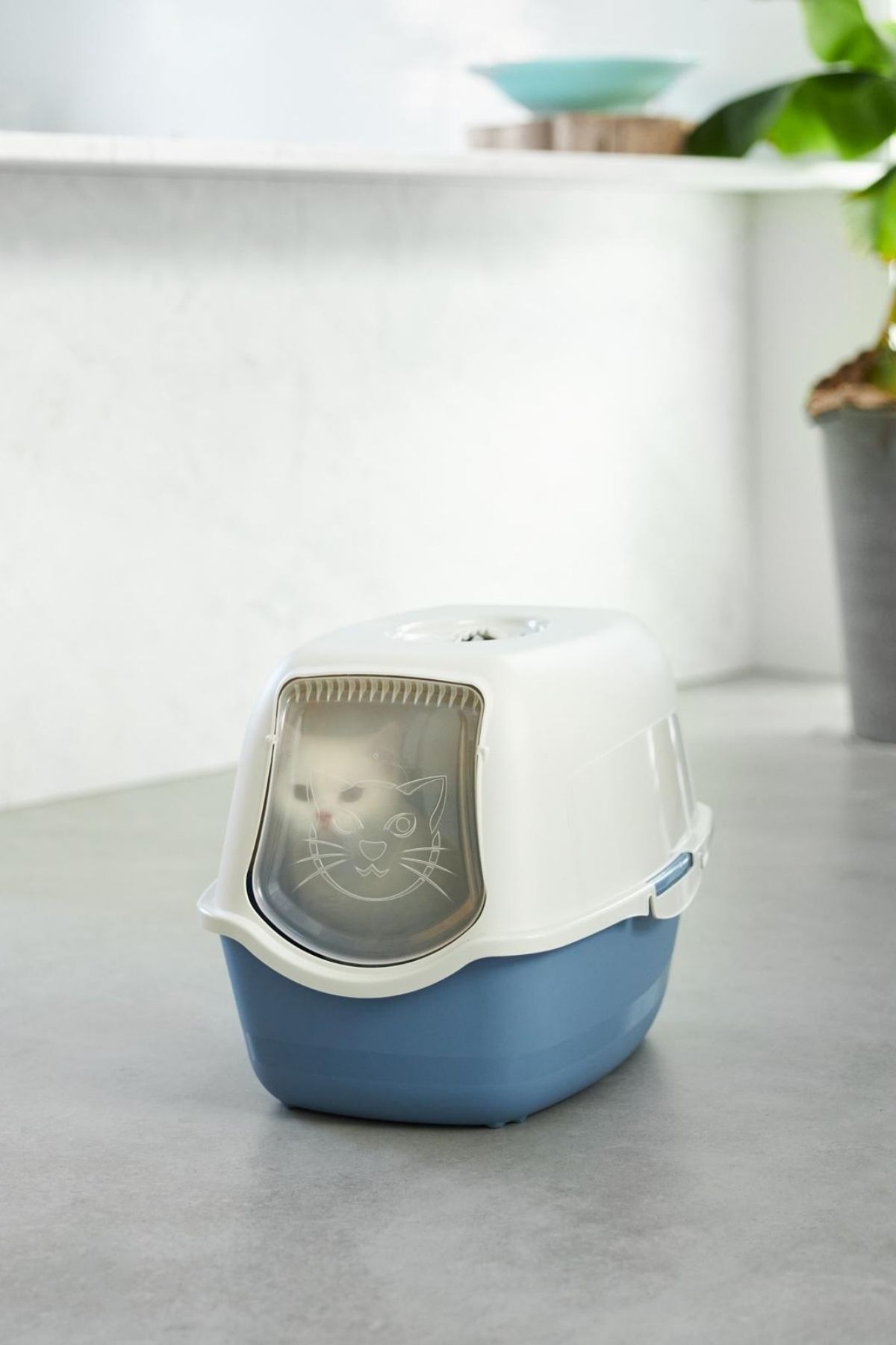 Eco Bailey Kapalı Kedi Tuvaleti - Ekonomik, Karbon Filtreli ve Çevre Dostu