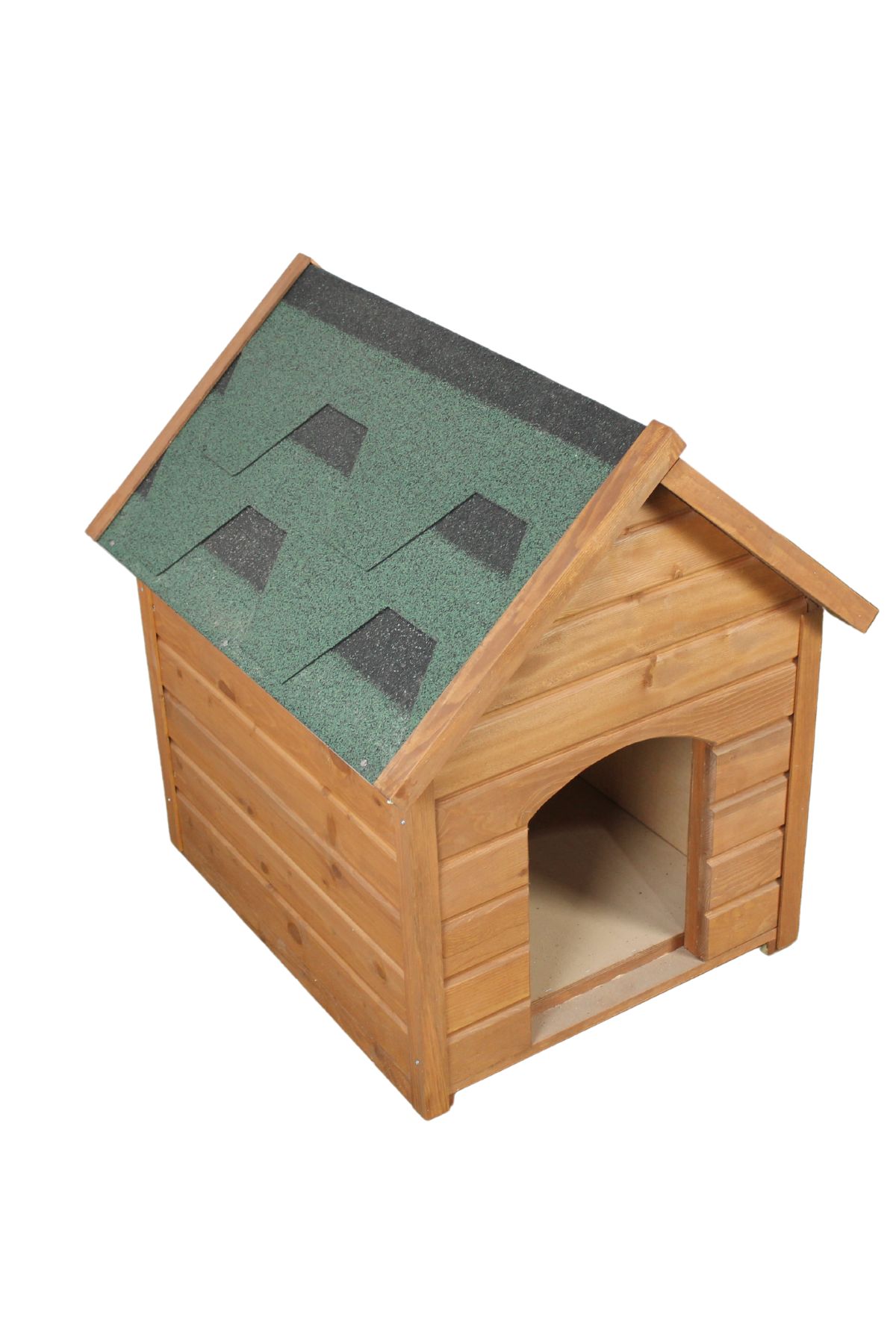 Isı Yalıtımlı, Demonte Ahşap Köpek Kulübesi - MEDIUM (60x80x75)