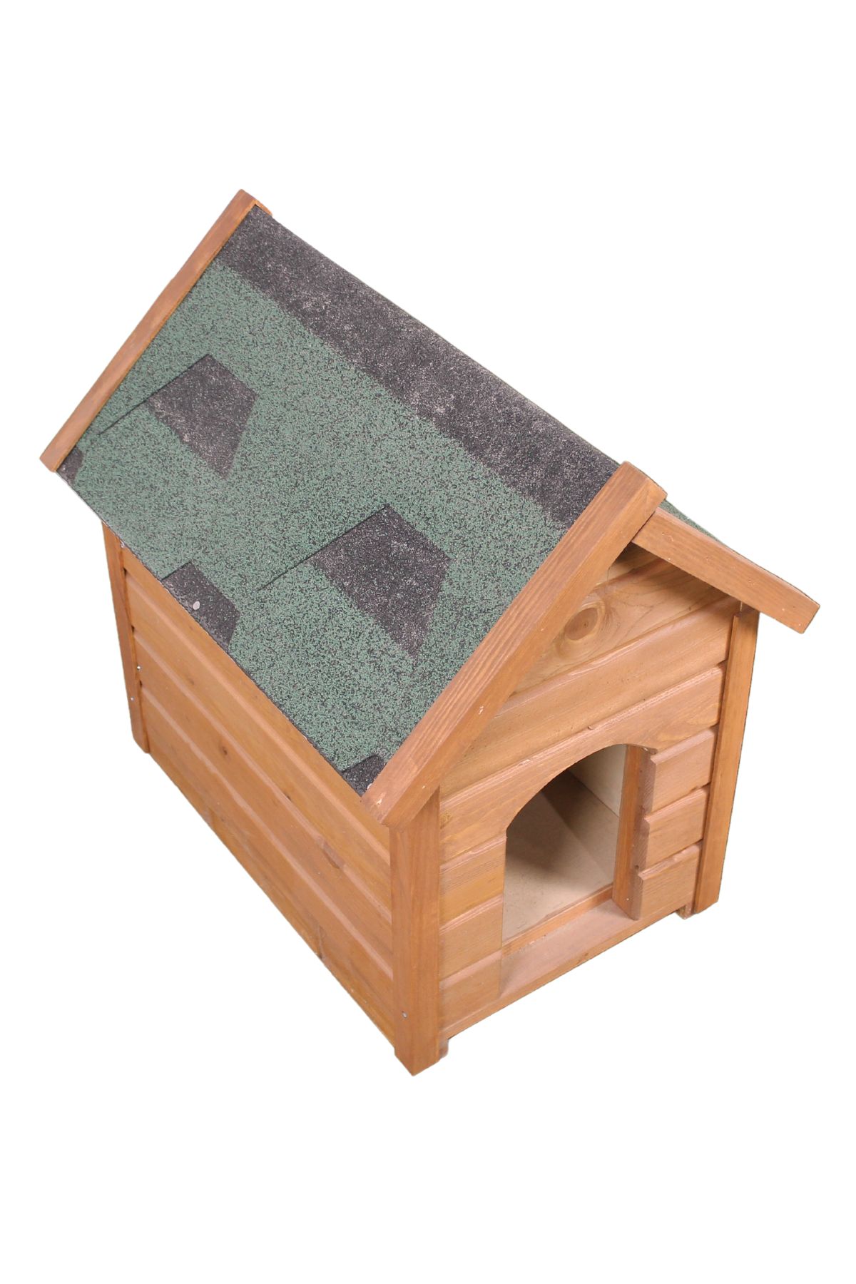 Isı Yalıtımlı, Demonte Ahşap Köpek Kulübesi - SMALL (40x70x65)