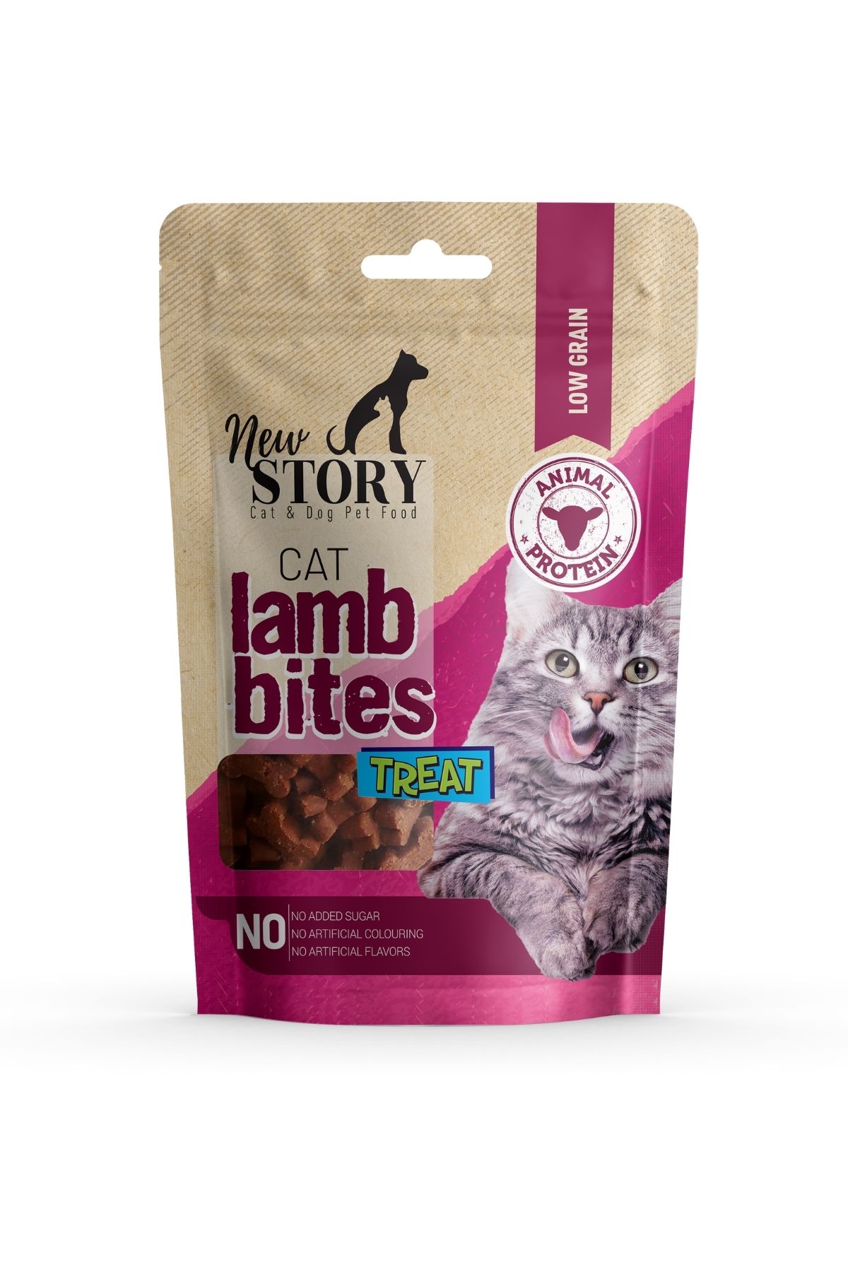 New Story Cat Lamb Bites 60 Gr. | Kuzu Etli Kedi Ödül Maması