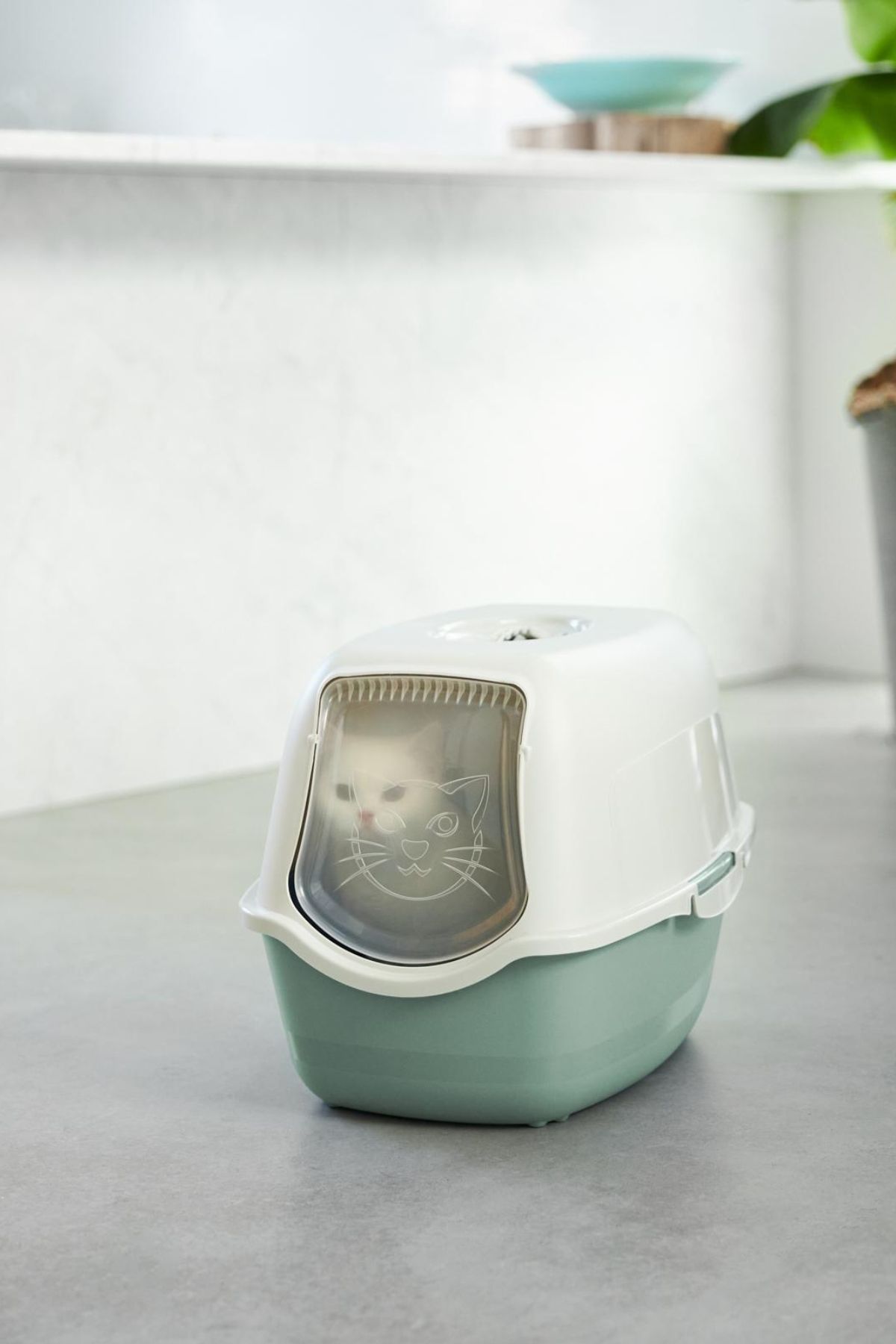 Eco Bailey Kapalı Kedi Tuvaleti - Ekonomik, Karbon Filtreli ve Çevre Dostu