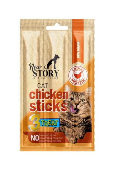 New Story Cat Chicken Stick 3 x 5 Gr. 